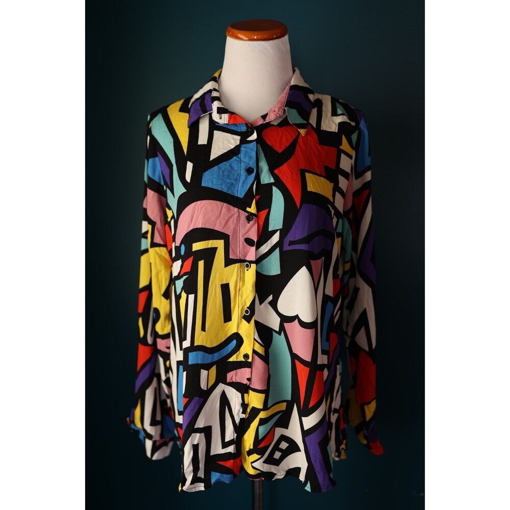 Big Dart 80s Style Colorful Geometric Pop Art But… - image 1